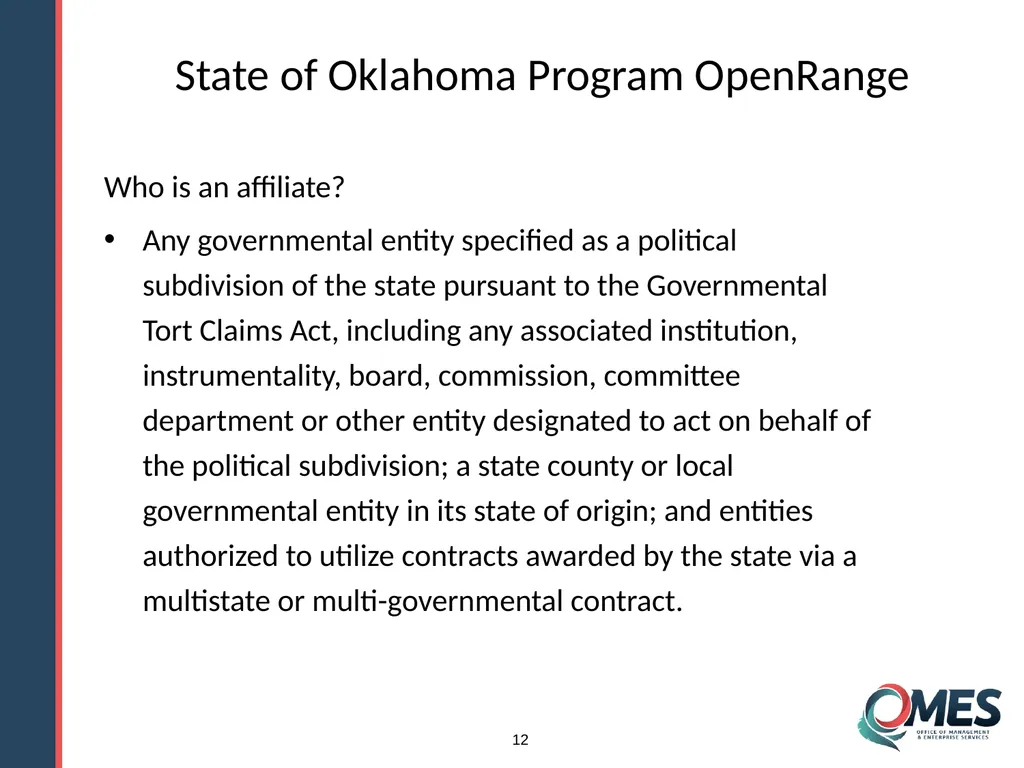 OMES Information Technology Acquisitions Module 13 - slide 12 of 79