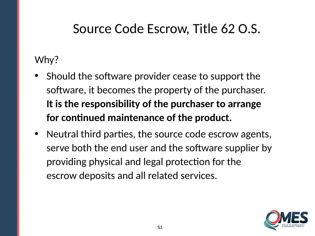 OMES Information Technology Acquisitions Module 13 - slide 51 of 79