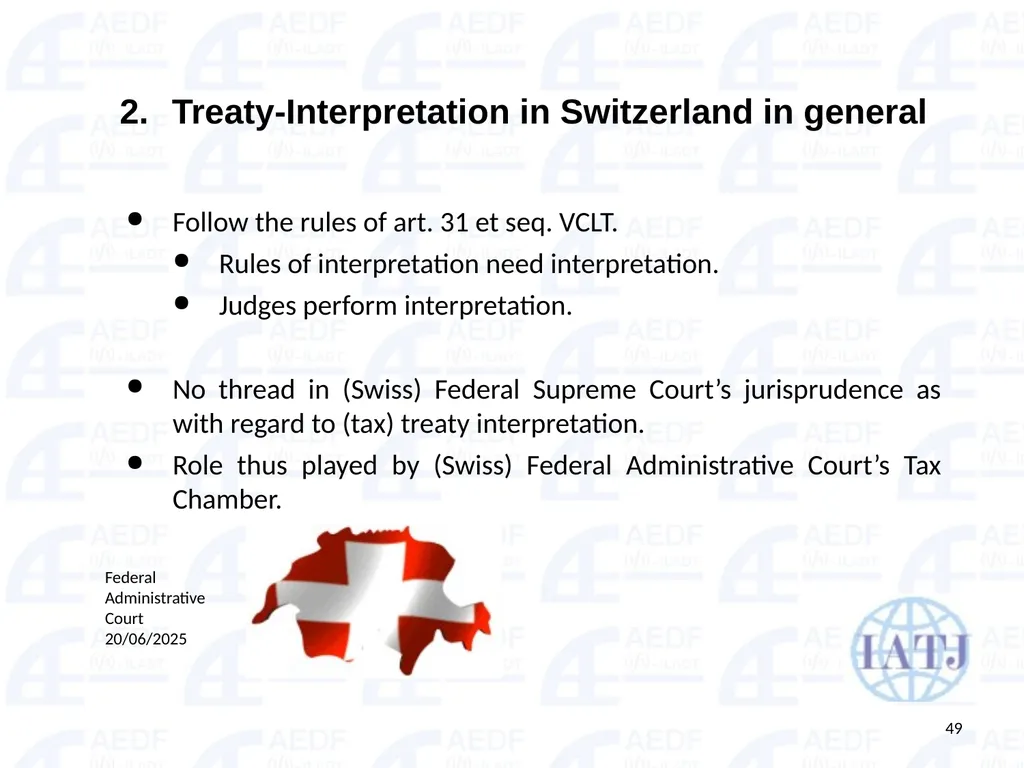 Static vs. Dynamic interpretation PANEL Judge Dr - slide 49 of 77