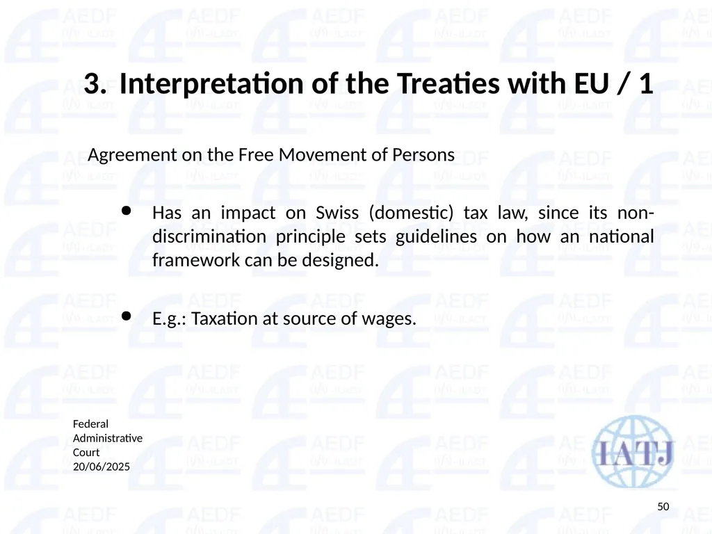 Static vs. Dynamic interpretation PANEL Judge Dr - slide 50 of 77