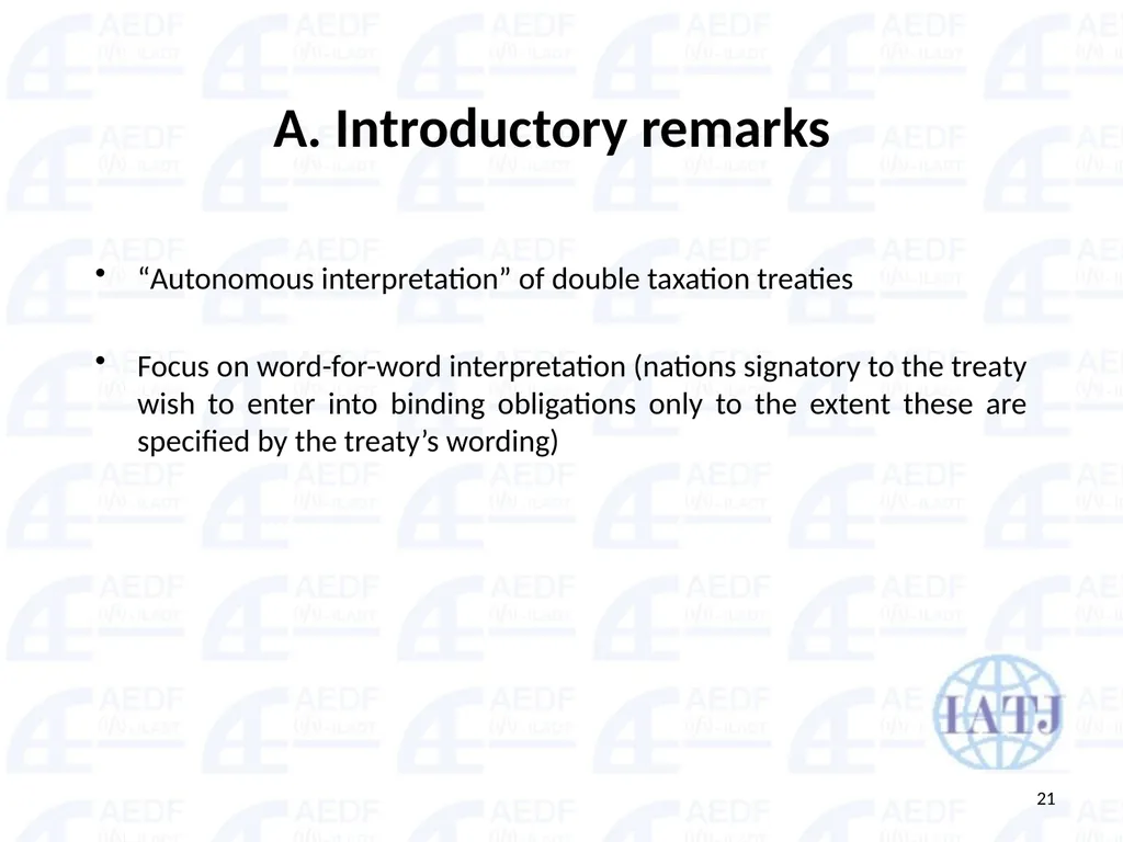 Static vs. Dynamic interpretation PANEL Judge Dr - slide 21 of 77