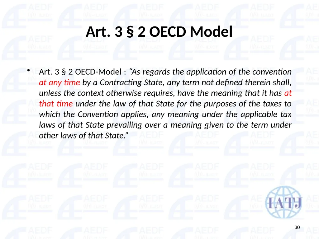 Static vs. Dynamic interpretation PANEL Judge Dr - slide 30 of 77