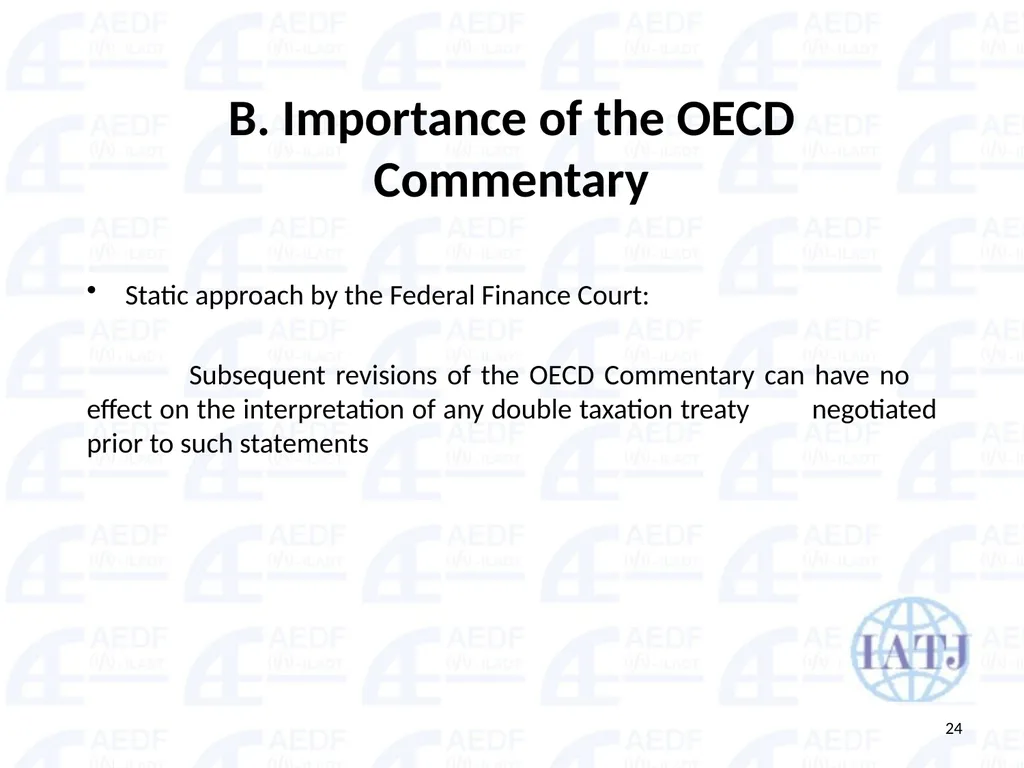 Static vs. Dynamic interpretation PANEL Judge Dr - slide 24 of 77