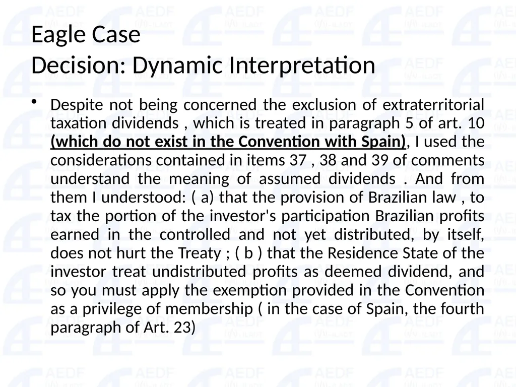 Static vs. Dynamic interpretation PANEL Judge Dr - slide 71 of 77