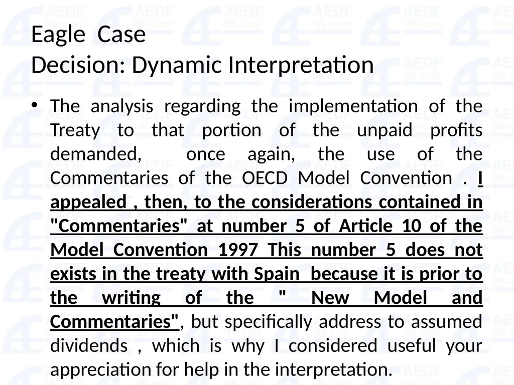 Static vs. Dynamic interpretation PANEL Judge Dr - slide 70 of 77