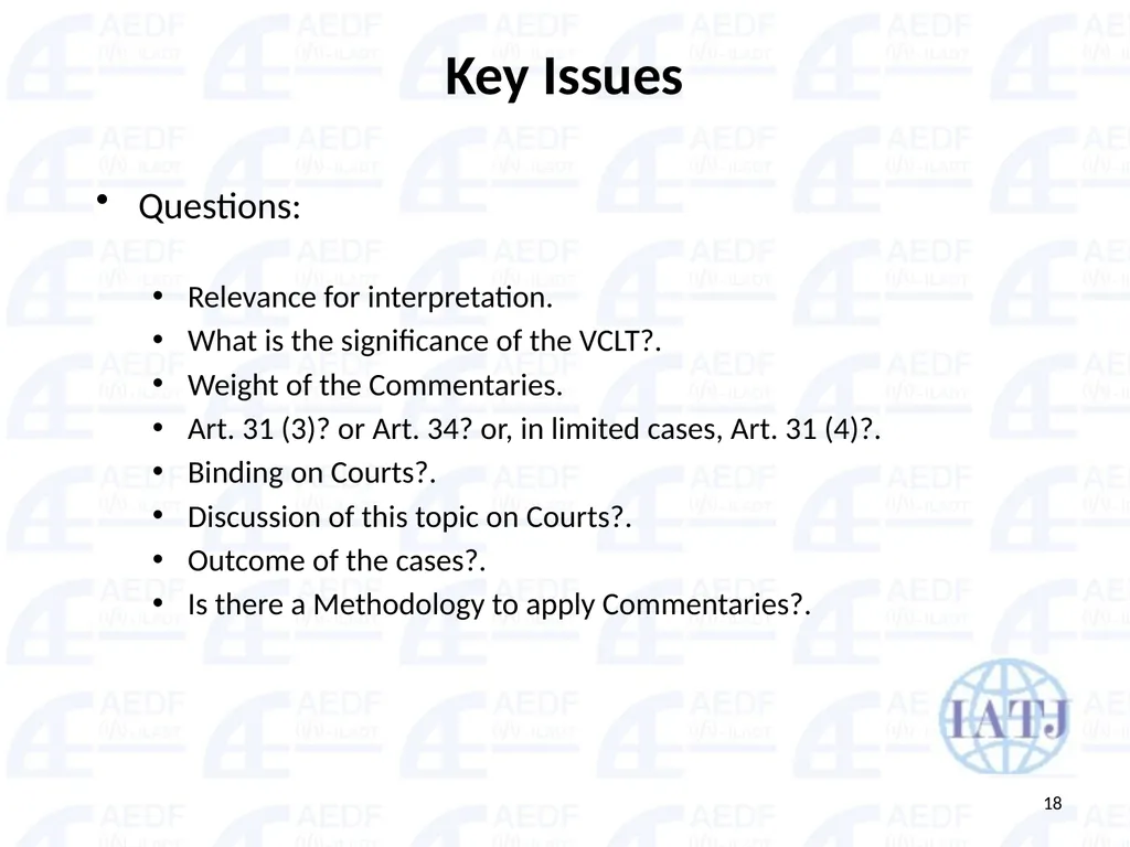Static vs. Dynamic interpretation PANEL Judge Dr - slide 18 of 77