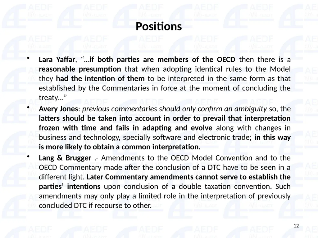 Static vs. Dynamic interpretation PANEL Judge Dr - slide 12 of 77