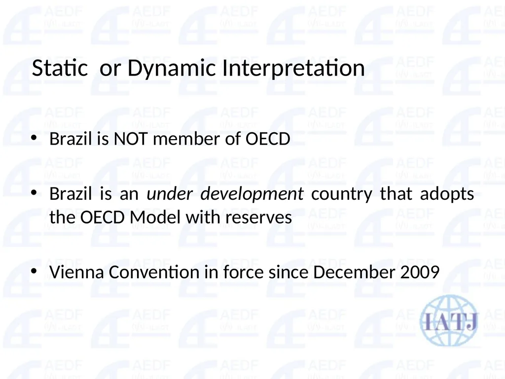Static vs. Dynamic interpretation PANEL Judge Dr - slide 59 of 77