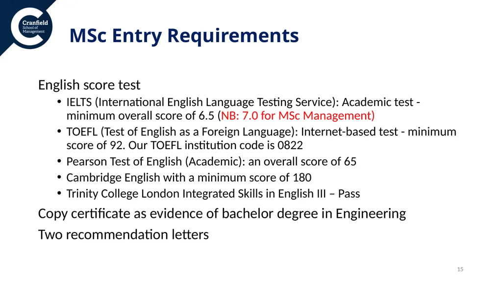 REFERENTE: Prof. Ilaria Giannoccaro Structure - slide 15 of 16
