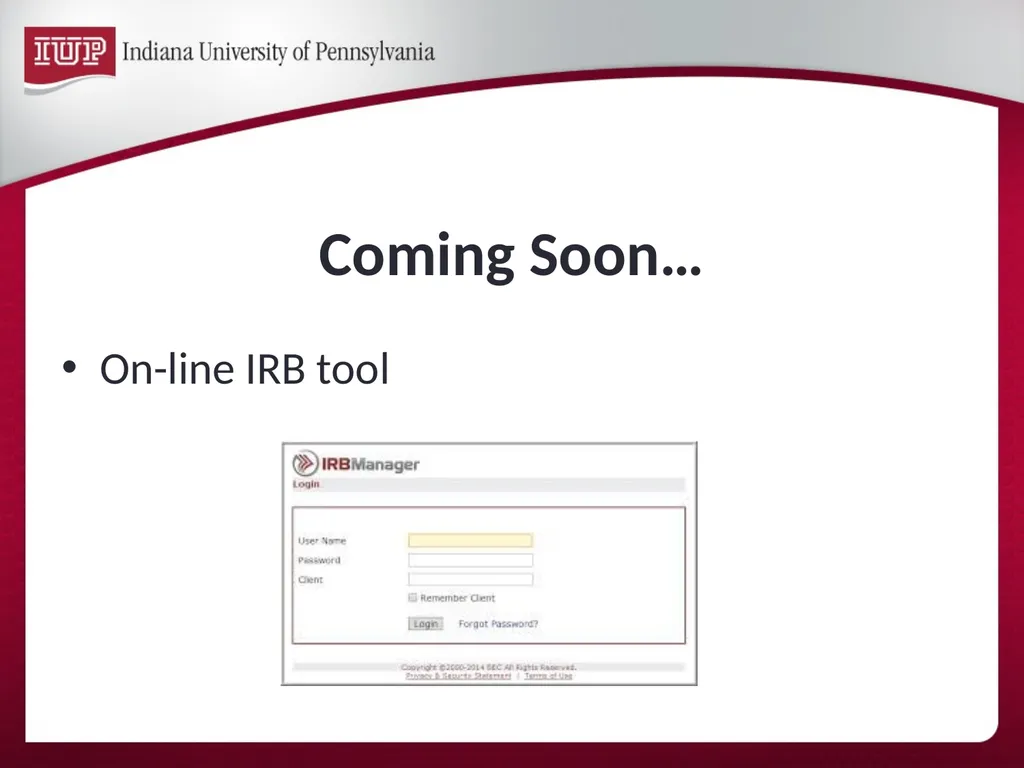 Support for Research & Scholarship at IUP Internal - slide 25 of 33