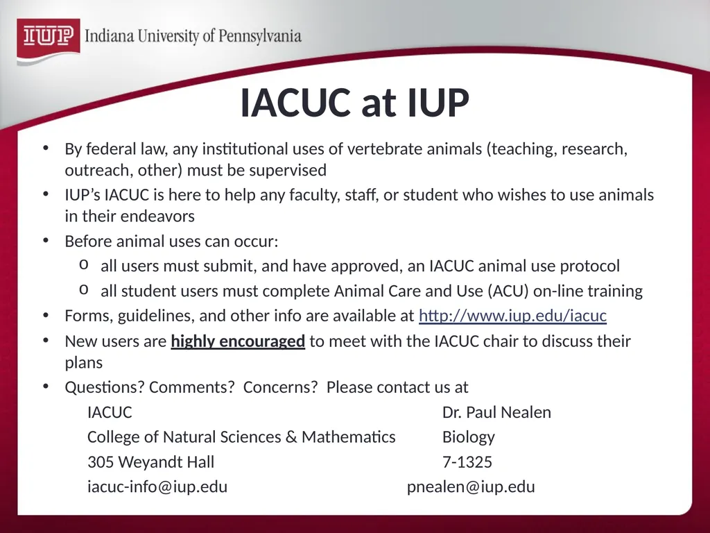 Support for Research & Scholarship at IUP Internal - slide 28 of 33