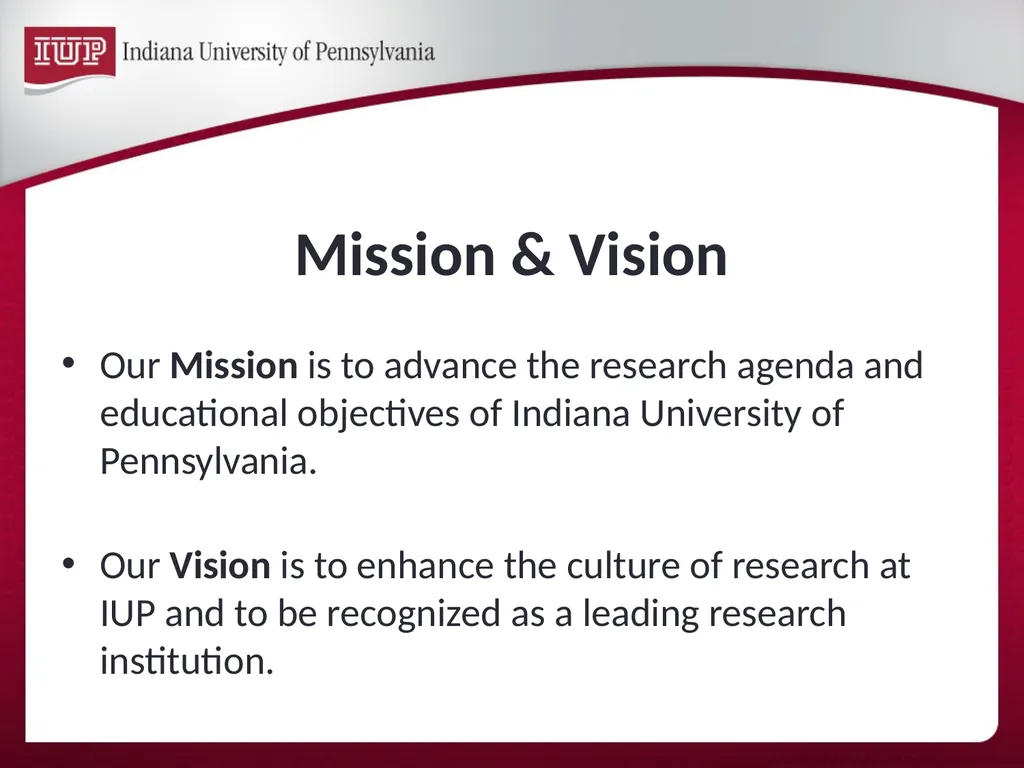 Support for Research & Scholarship at IUP Internal - slide 12 of 33