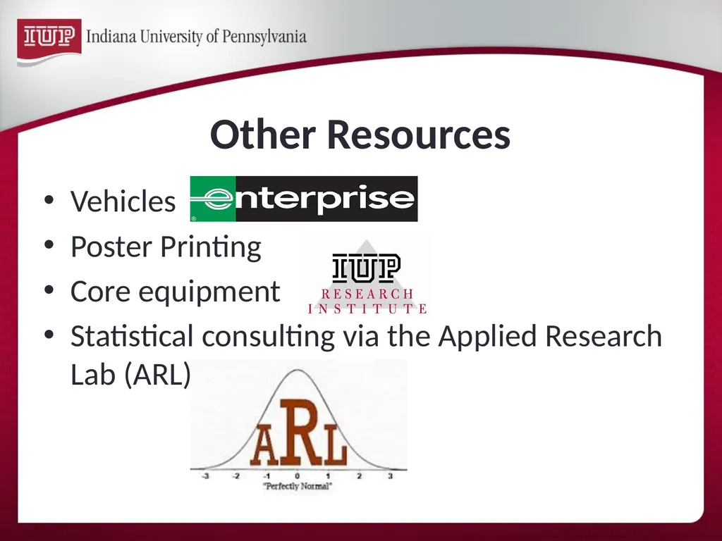 Support for Research & Scholarship at IUP Internal - slide 32 of 33
