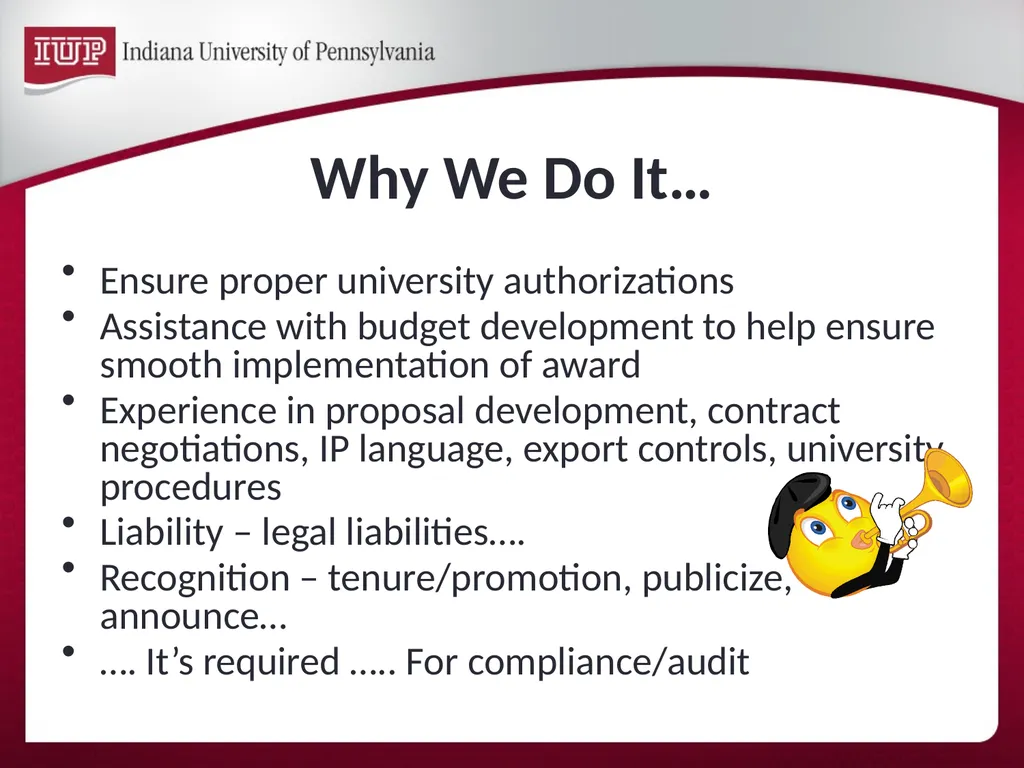 Support for Research & Scholarship at IUP Internal - slide 16 of 33