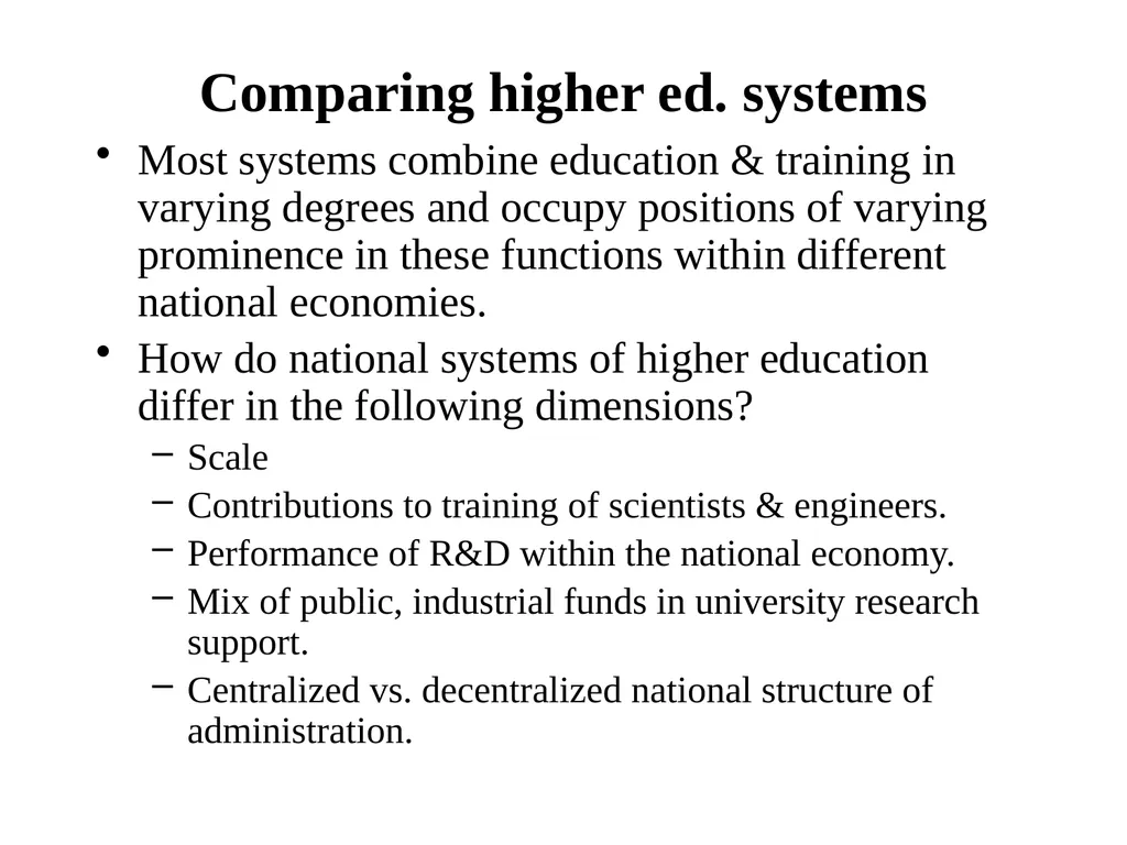 Universities in National Innovation Systems David - slide 10 of 40