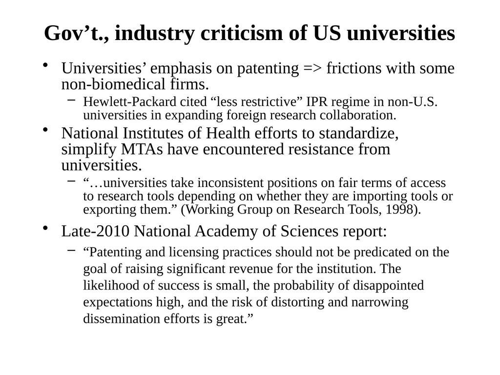 Universities in National Innovation Systems David - slide 35 of 40