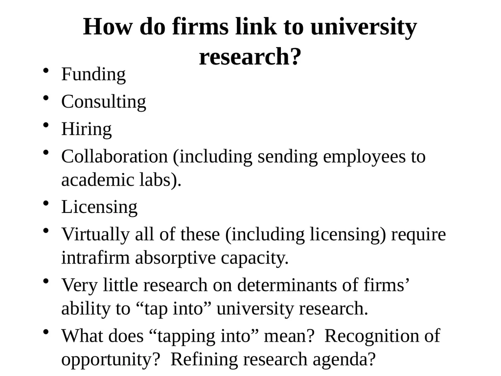 Universities in National Innovation Systems David - slide 34 of 40
