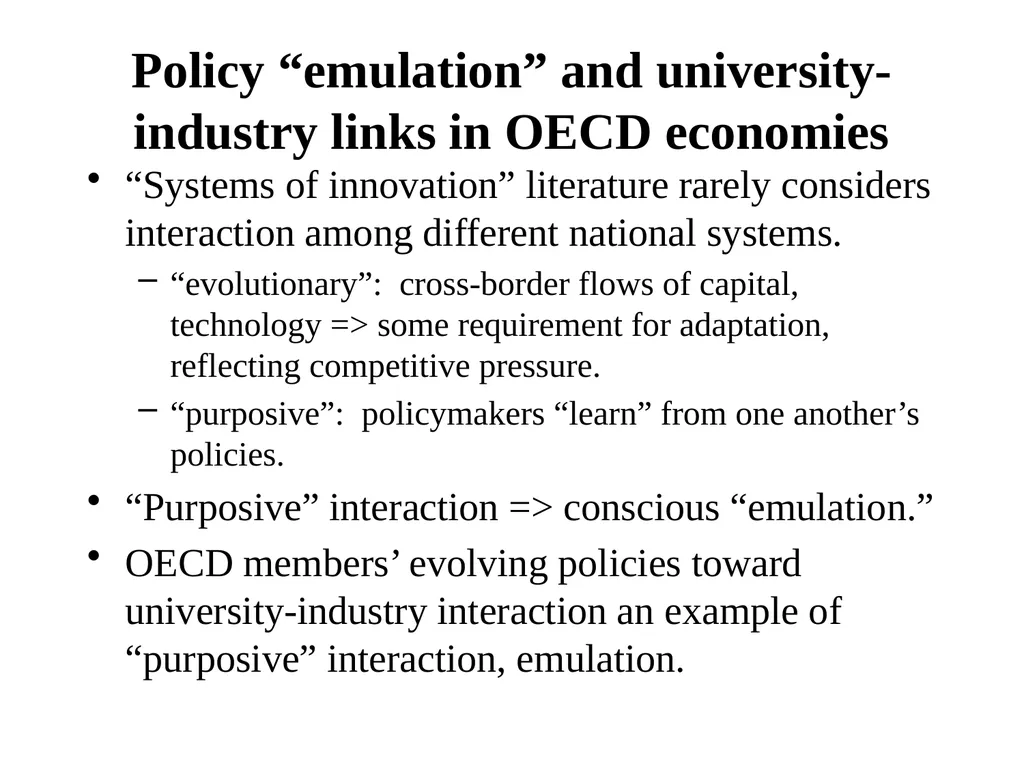 Universities in National Innovation Systems David - slide 18 of 40