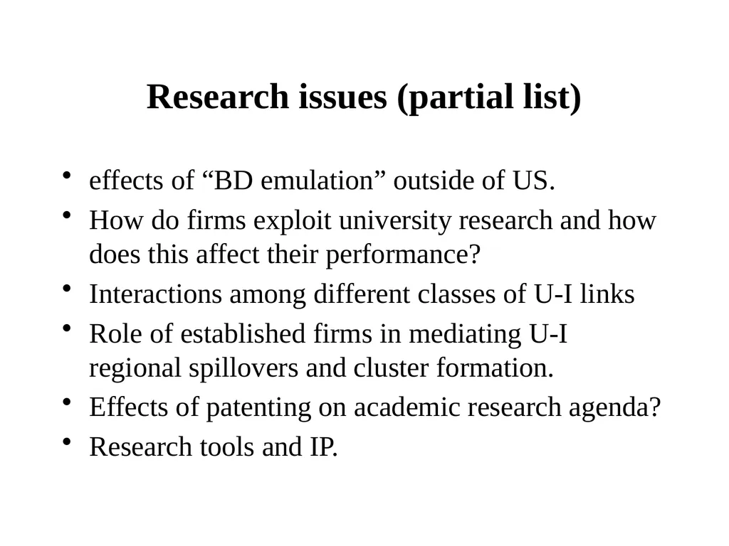Universities in National Innovation Systems David - slide 39 of 40