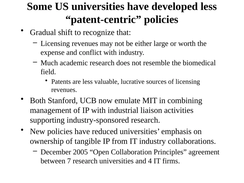 Universities in National Innovation Systems David - slide 36 of 40
