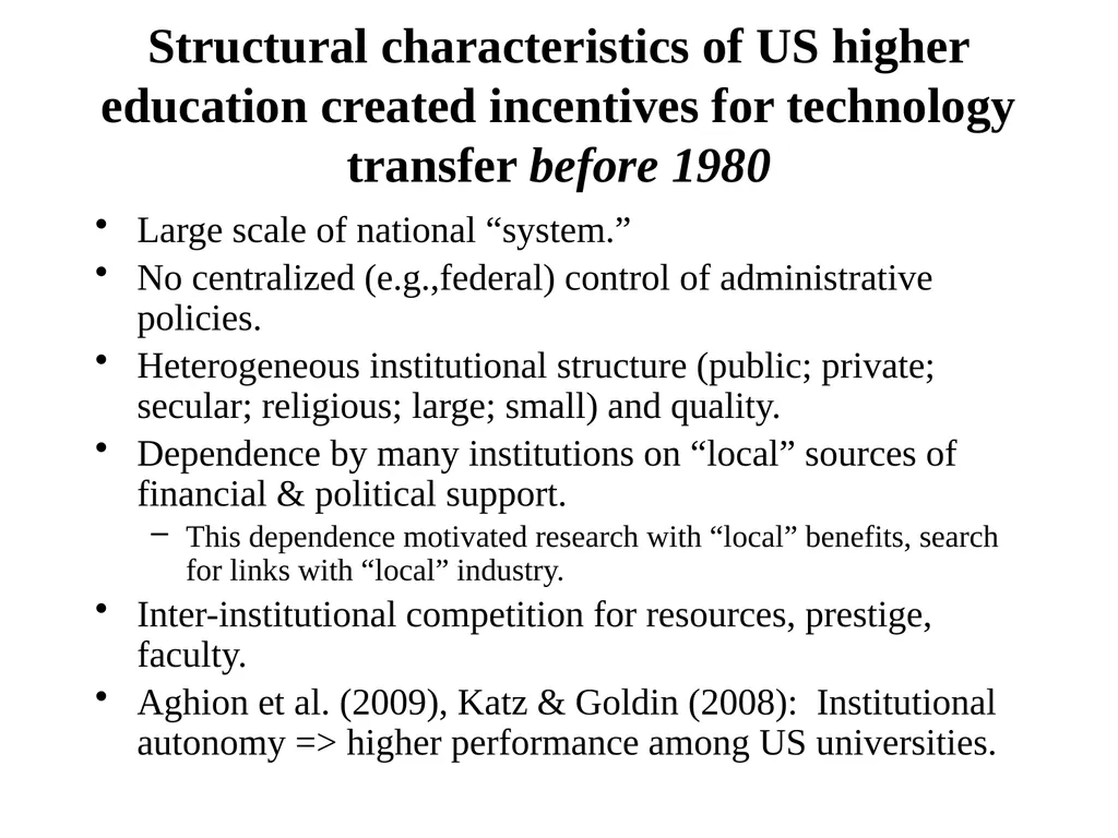 Universities in National Innovation Systems David - slide 24 of 40