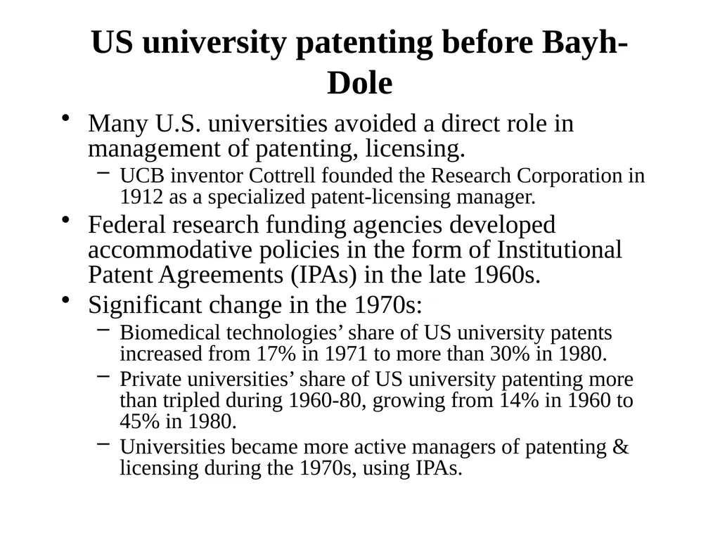 Universities in National Innovation Systems David - slide 25 of 40