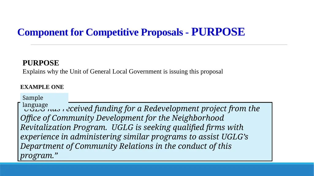 Components of Requests for Proposals (RFP) and - slide 10 of 53