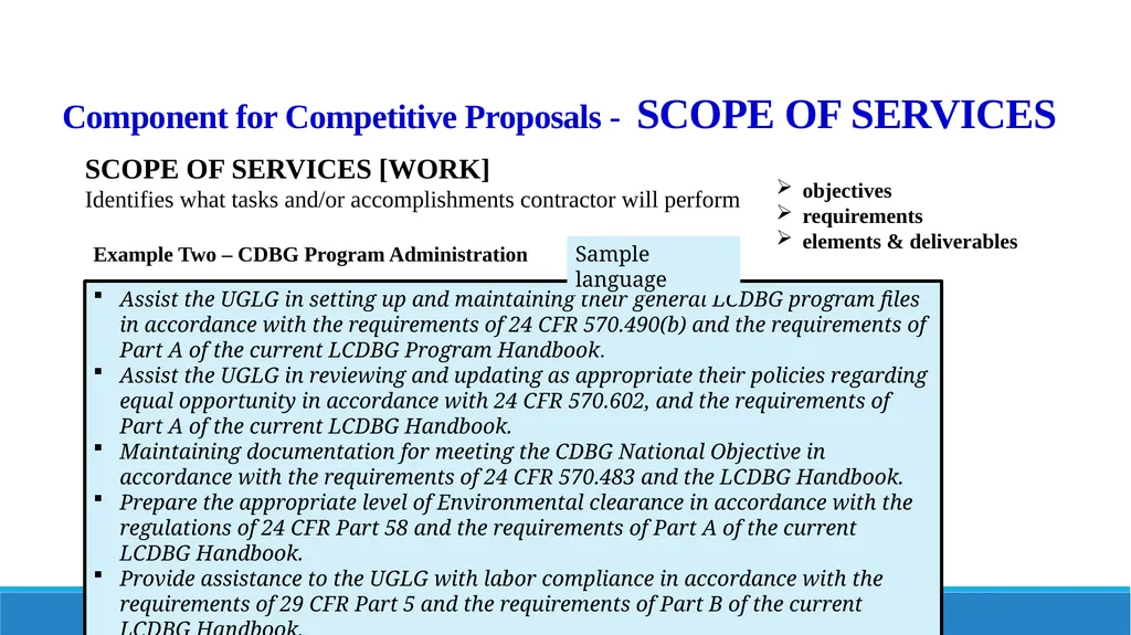 Components of Requests for Proposals (RFP) and - slide 29 of 53