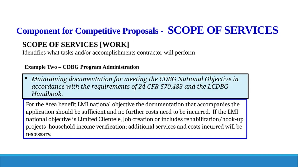 Components of Requests for Proposals (RFP) and - slide 31 of 53