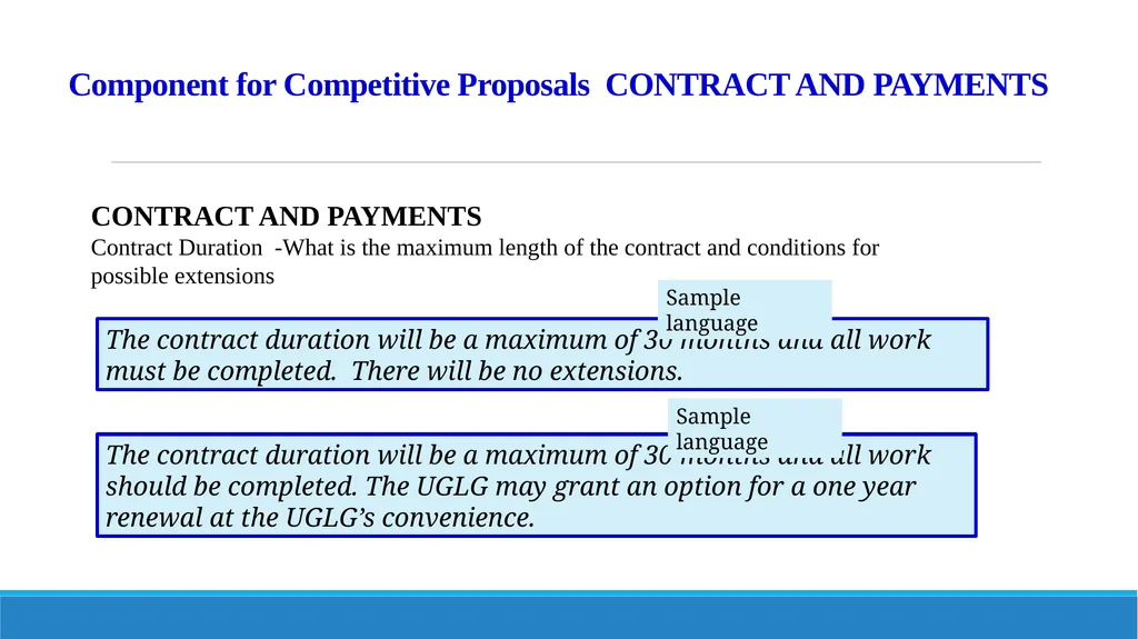 Components of Requests for Proposals (RFP) and - slide 41 of 53