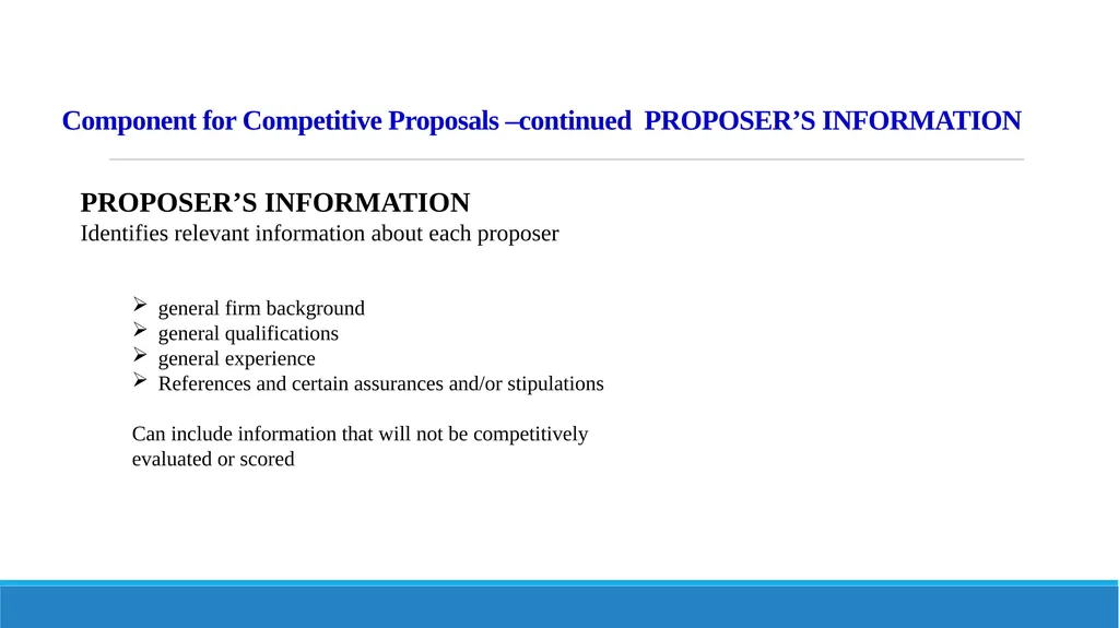 Components of Requests for Proposals (RFP) and - slide 43 of 53