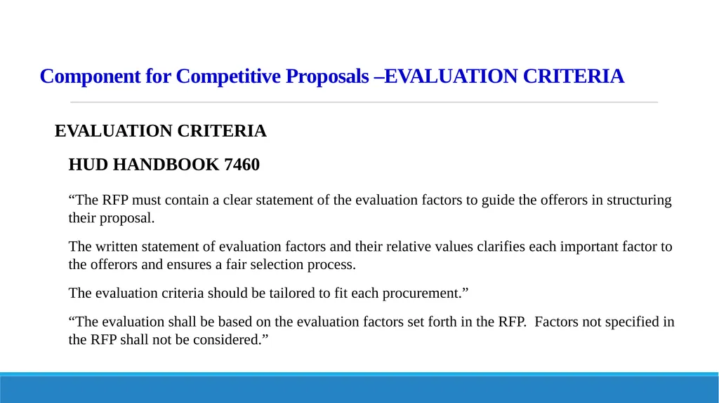 Components of Requests for Proposals (RFP) and - slide 46 of 53