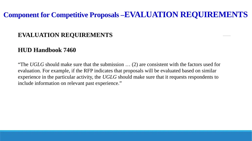 Components of Requests for Proposals (RFP) and - slide 47 of 53