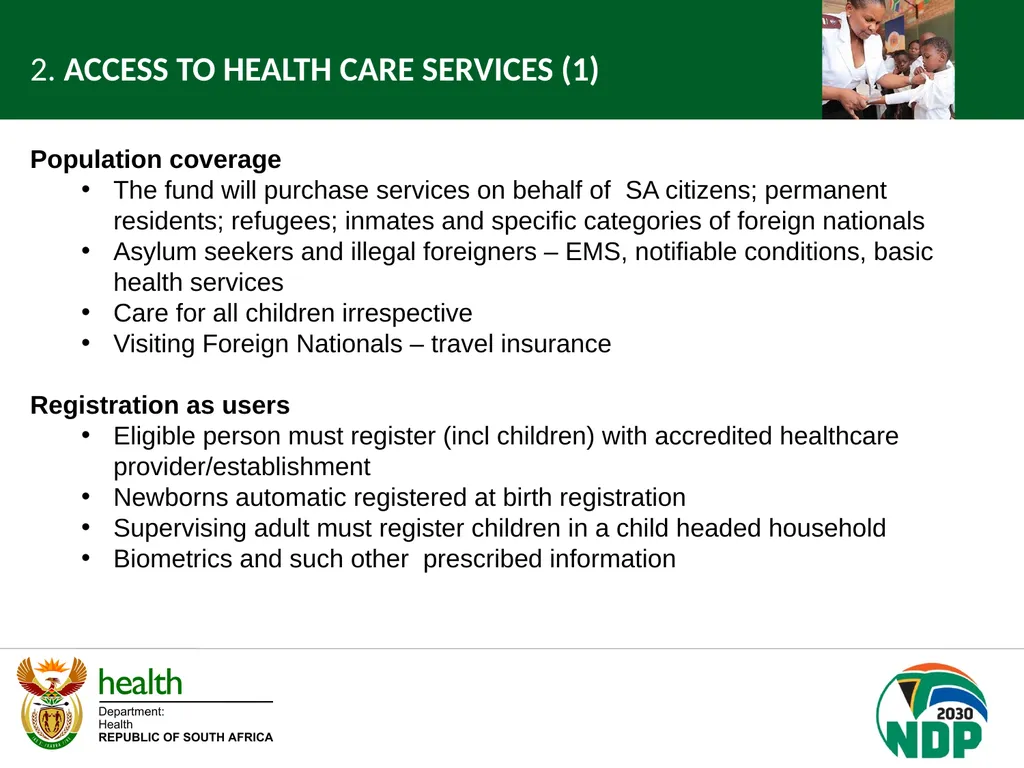 Presentation to the NCOP Select Committee on - slide 5 of 26