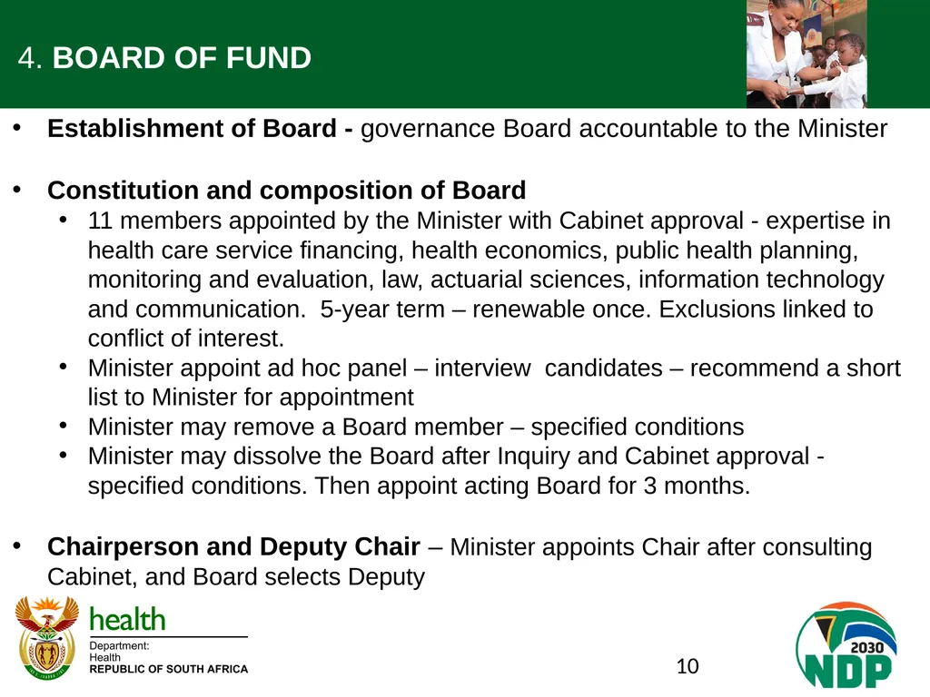 Presentation to the NCOP Select Committee on - slide 10 of 26