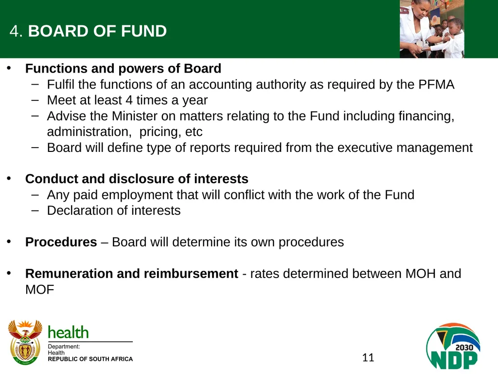 Presentation to the NCOP Select Committee on - slide 11 of 26