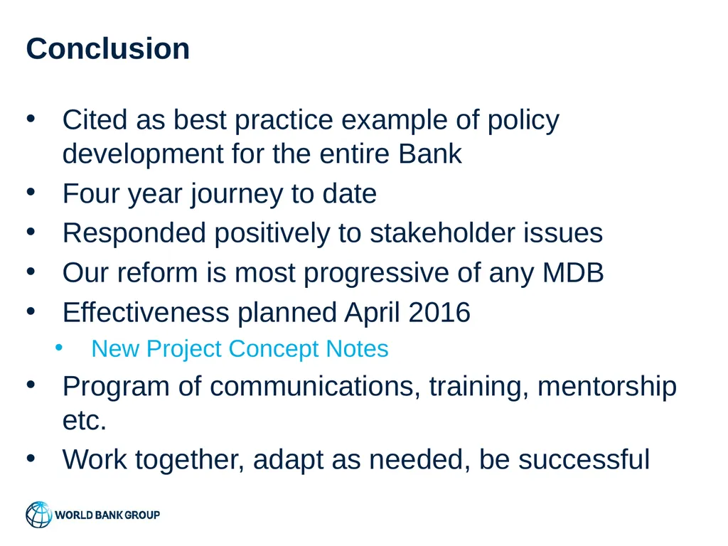 World Bank Procurement Framework Value for Money, - slide 14 of 22