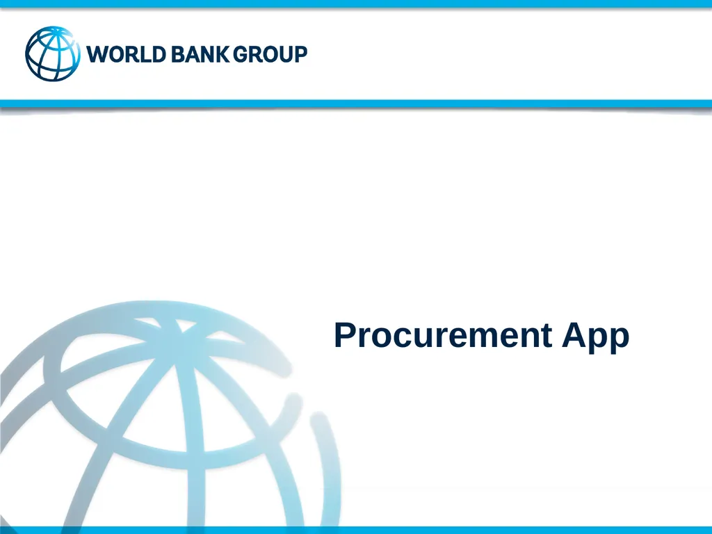 World Bank Procurement Framework Value for Money, - slide 19 of 22