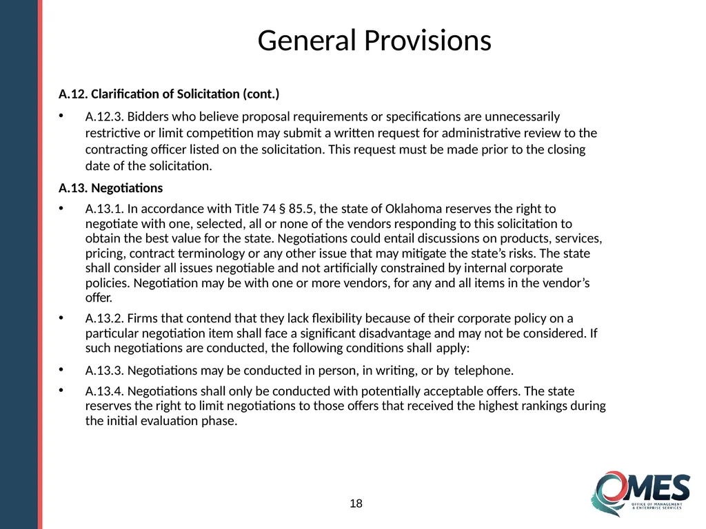Standard Solicitation Package Module 9 1 Learner - slide 18 of 70