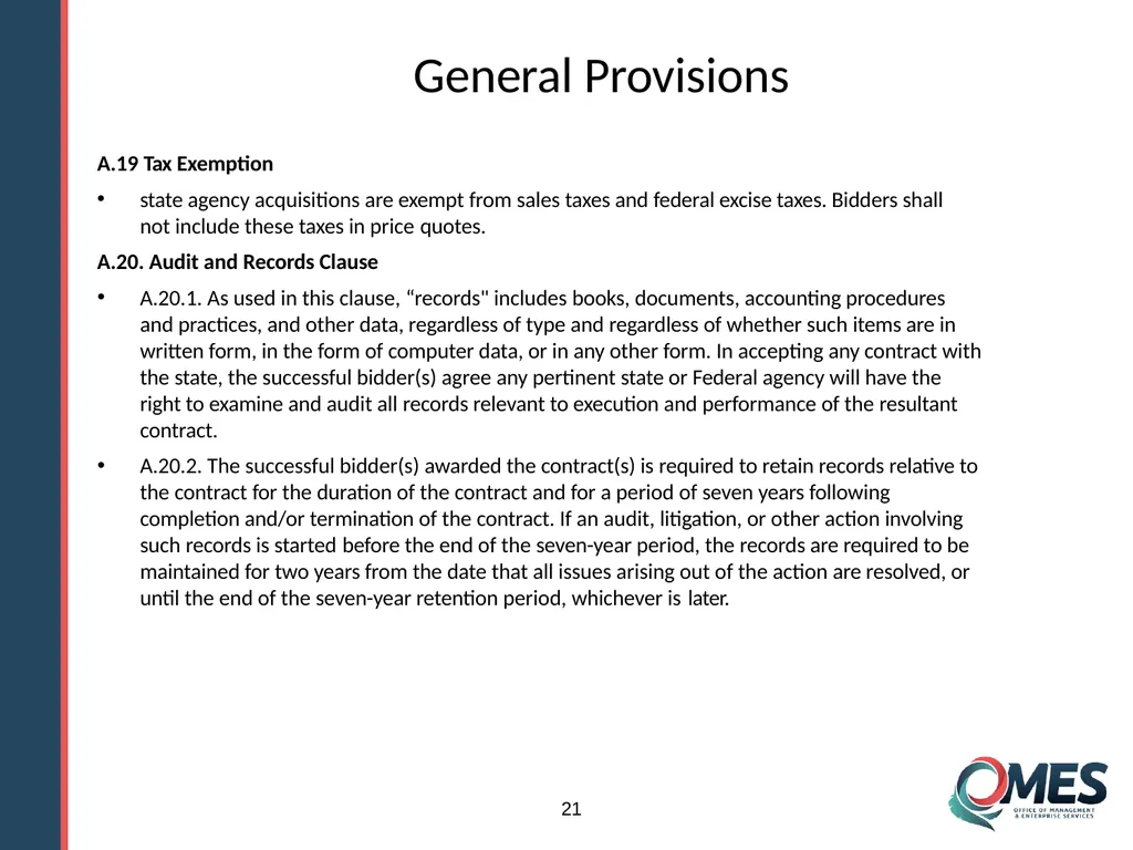 Standard Solicitation Package Module 9 1 Learner - slide 21 of 70
