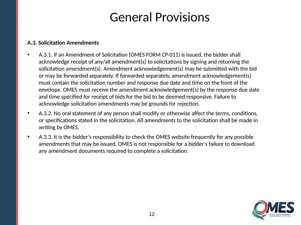 Standard Solicitation Package Module 9 1 Learner - slide 12 of 70
