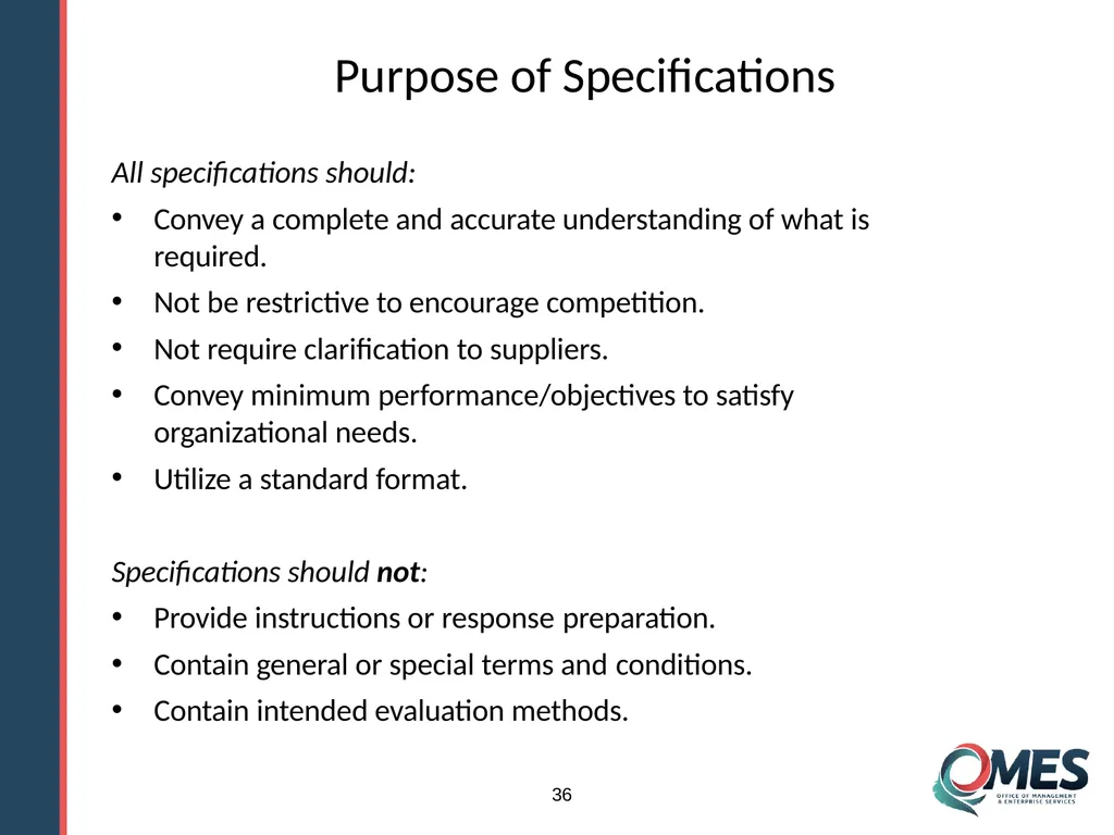 Standard Solicitation Package Module 9 1 Learner - slide 36 of 70