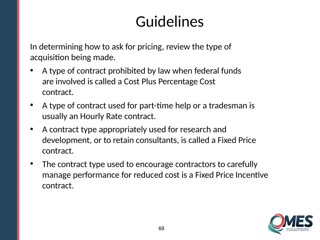 Standard Solicitation Package Module 9 1 Learner - slide 69 of 70