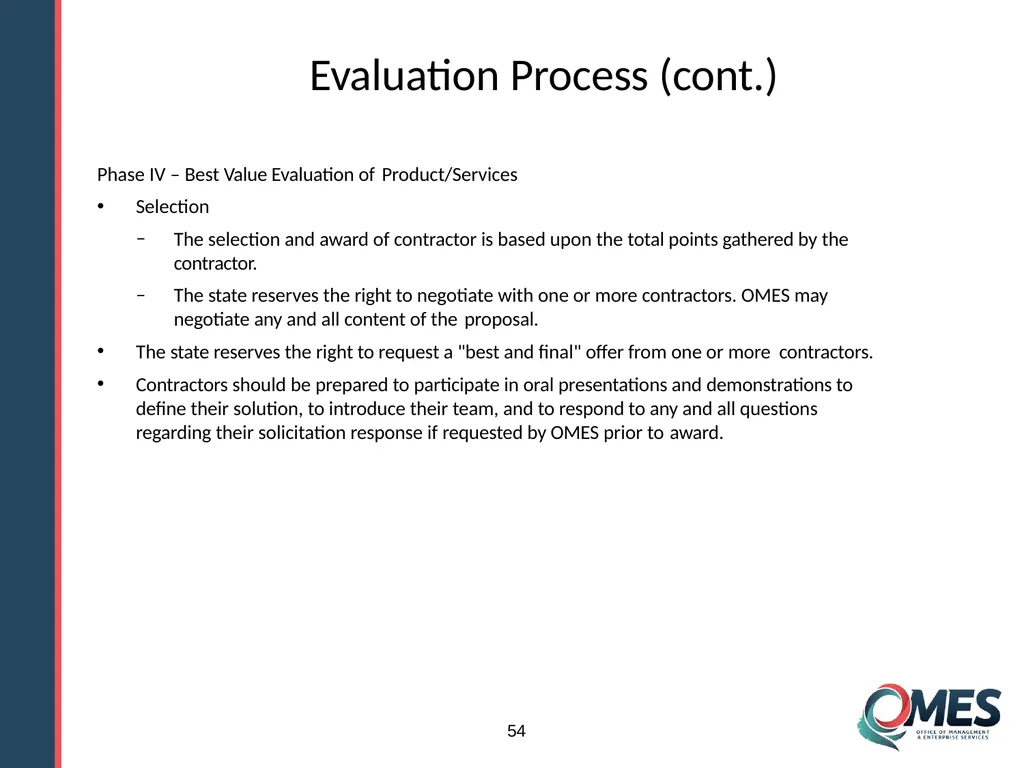 Standard Solicitation Package Module 9 1 Learner - slide 54 of 70