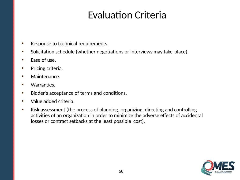 Standard Solicitation Package Module 9 1 Learner - slide 56 of 70