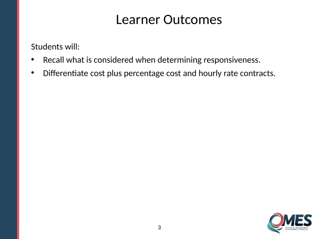 Standard Solicitation Package Module 9 1 Learner - slide 3 of 70
