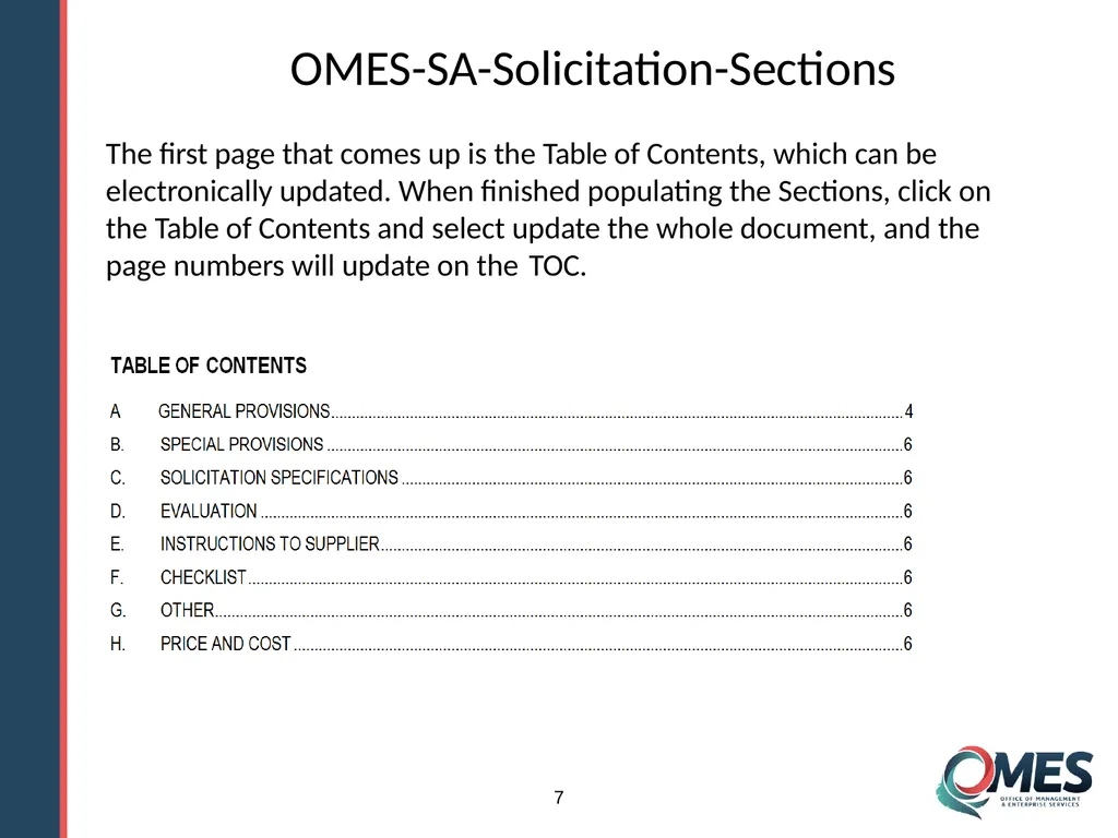 Standard Solicitation Package Module 9 1 Learner - slide 7 of 70
