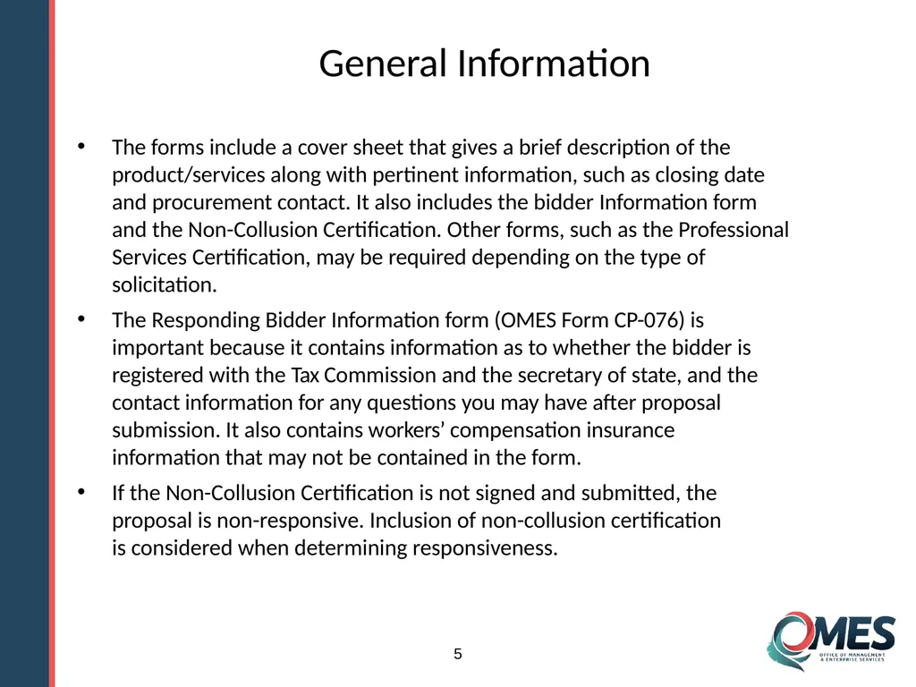 Standard Solicitation Package Module 9 1 Learner - slide 5 of 70