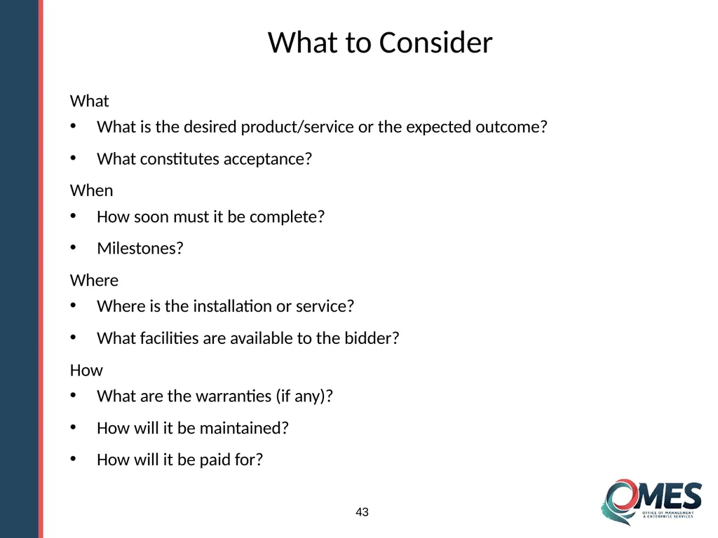 Standard Solicitation Package Module 9 1 Learner - slide 43 of 70