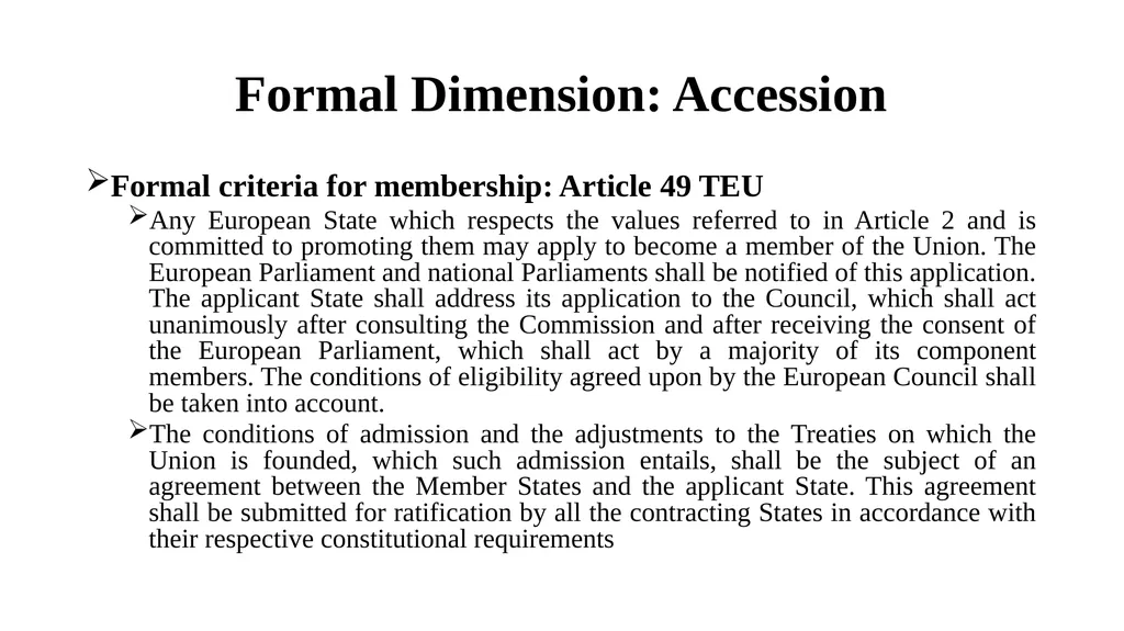 Membership: Formal and Substantive Dimensions Paul - slide 2 of 22